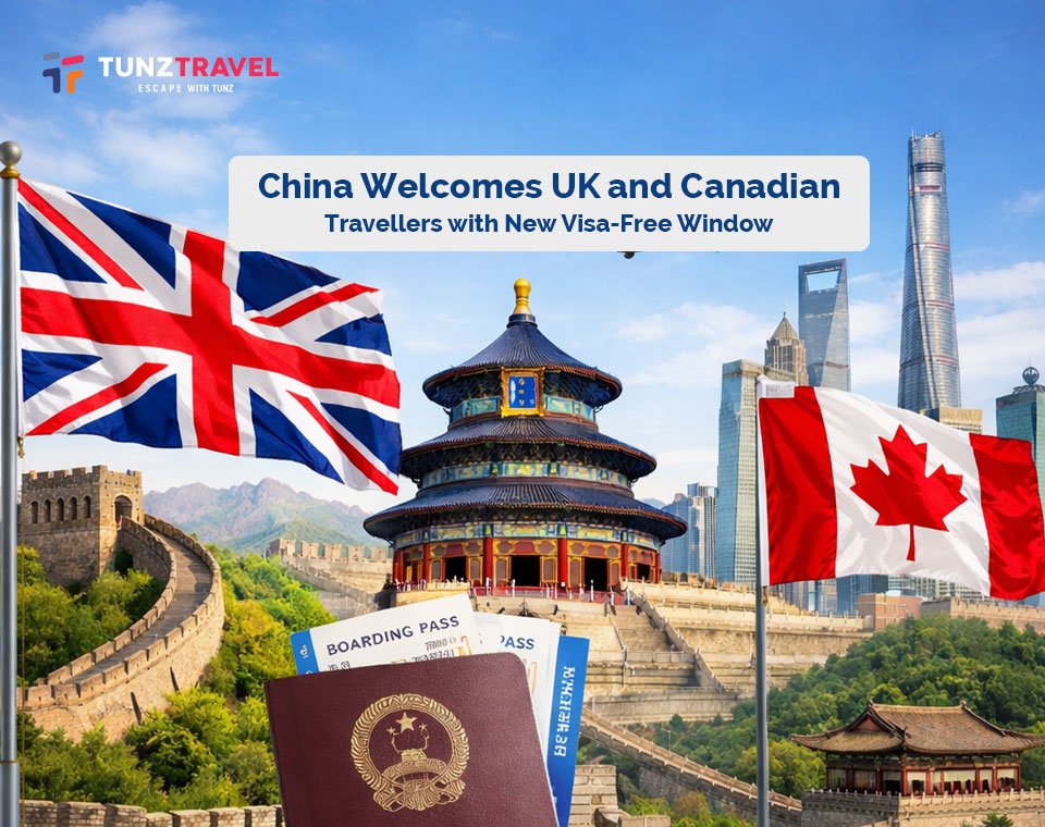 China Welcomes UK and Canadian travellers with new visa free window